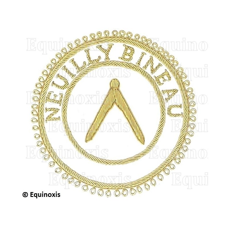 Badge / Macaron GLNF – Grande tenue provinciale – Grand Inspecteur – Neuilly Bineau – Brodé main